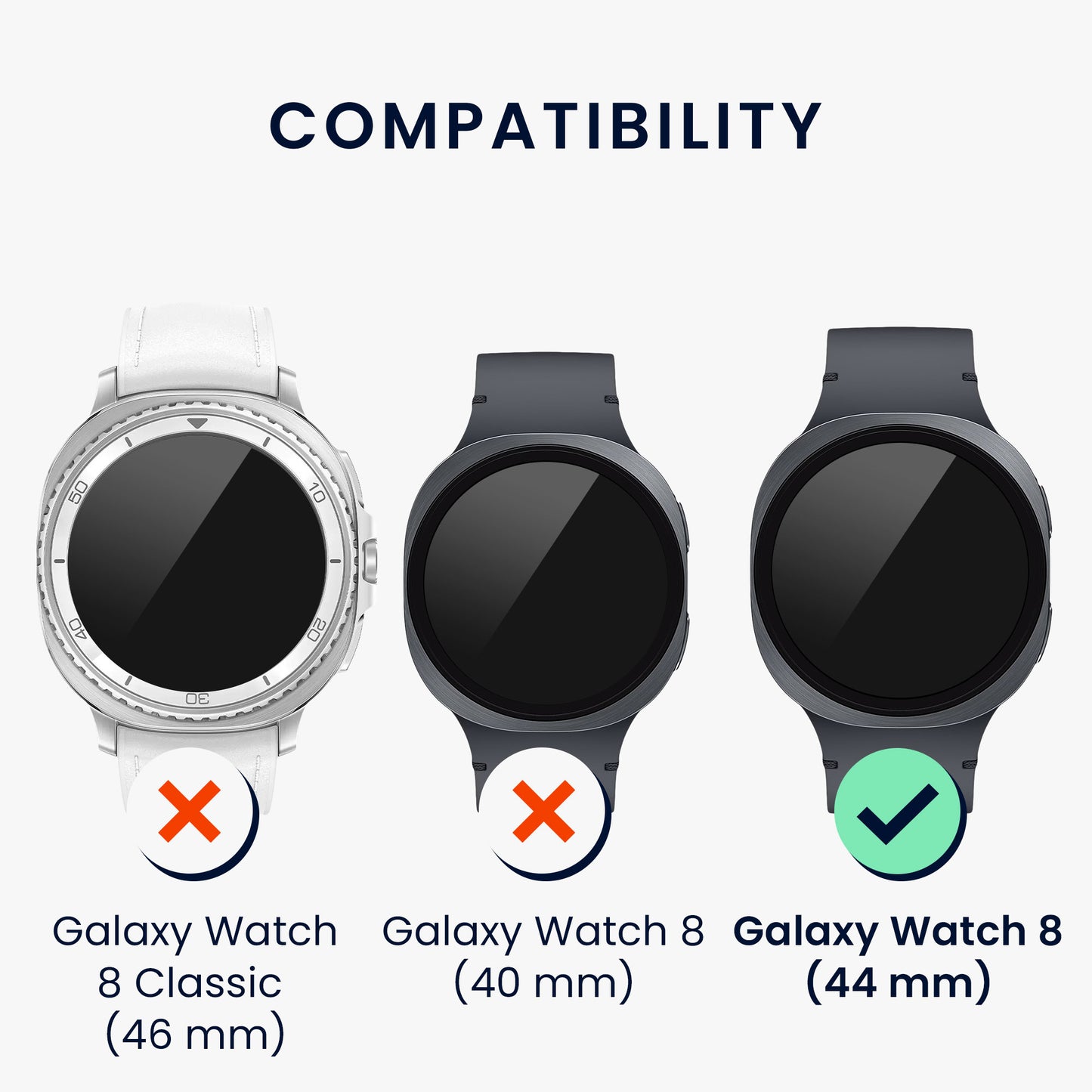 kwmobile Protective Ring Compatible with Samsung Galaxy Watch 8 Fitness Tracker Bezel Ring