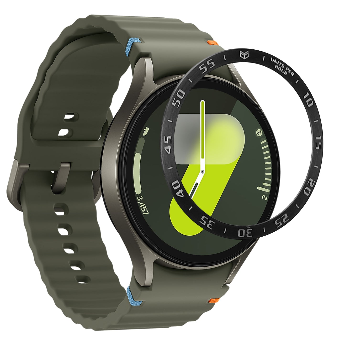 kwmobile Protective Ring compatible with Samsung Galaxy Watch 7 44mm Fitness Tracker
