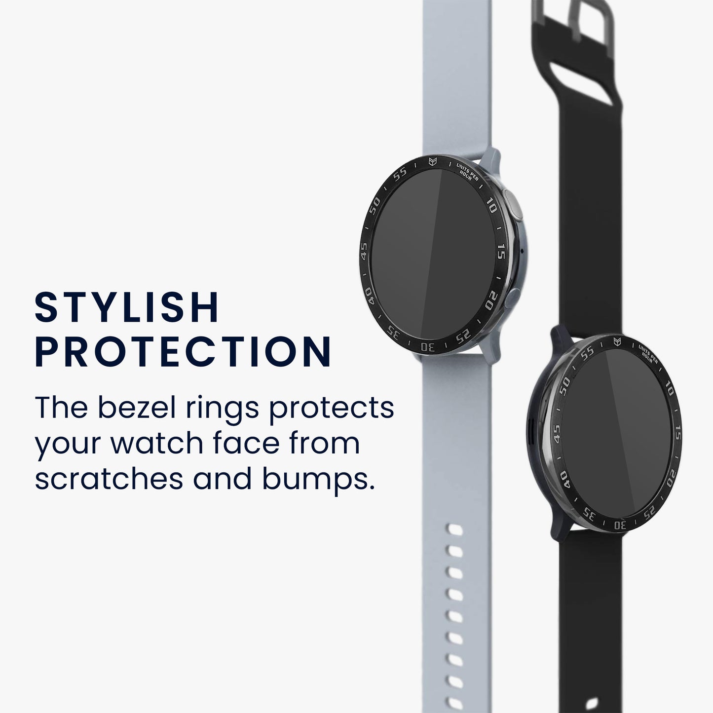 kwmobile Protective Ring compatible with Samsung Galaxy Watch 7 44mm Fitness Tracker