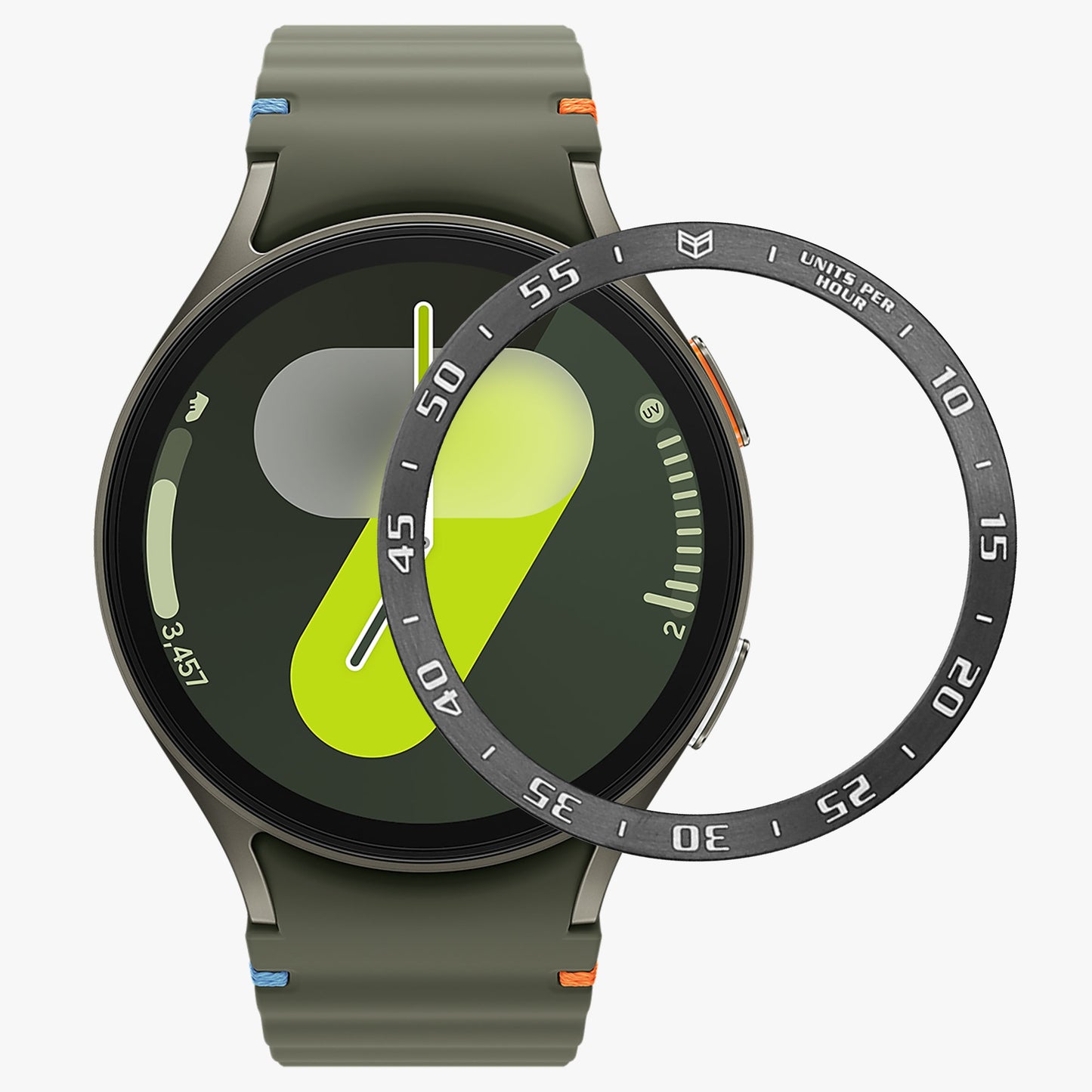 kwmobile Protective Ring compatible with Samsung Galaxy Watch 7 44mm Fitness Tracker