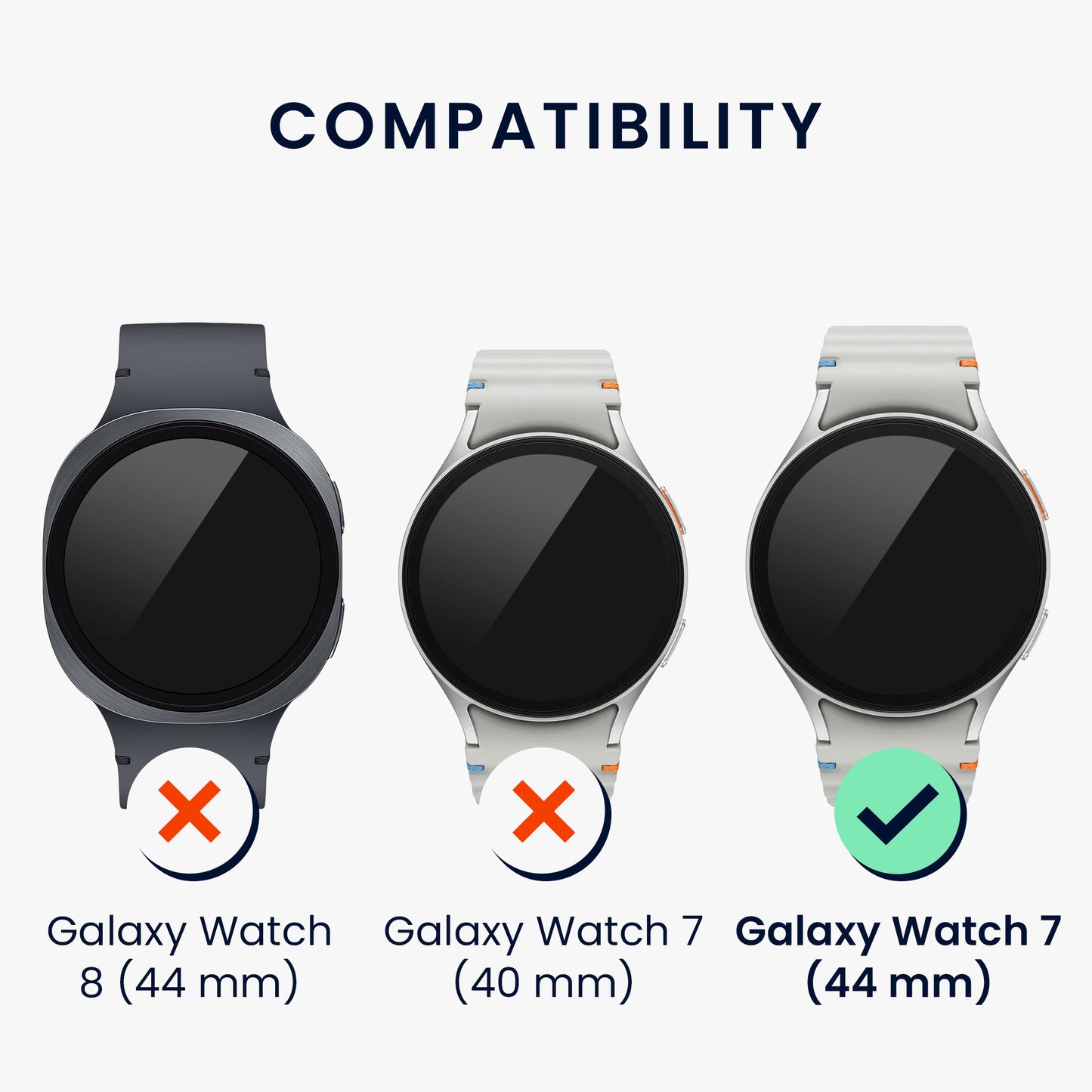 kwmobile Protective Ring compatible with Samsung Galaxy Watch 7 44mm Fitness Tracker