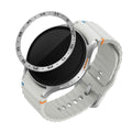 kwmobile Schutzring kompatibel mit Samsung Galaxy Watch 7 44mm Fitnesstracker - Bezel Ring Lünette in Silber Schwarz Silber  [dsg02]