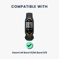 kwmobile Replacement Strap Compatible with Xiaomi Mi Band 10 / Mi Band 9 / 8 Wristband Fitness Tracker Sports Strap with Watch Clasp