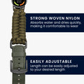 kwmobile Replacement Strap Compatible with Xiaomi Mi Band 10 / Mi Band 9 / 8 Wristband Fitness Tracker Sports Strap with Watch Clasp