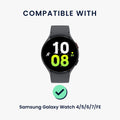 kwmobile Replacement Strap Braided Compatible with Samsung Galaxy Watch Fitness Tracker Sport Strap Made of PU Leather with Watch Clasp