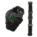 kwmobile Replacement Braided Strap compatible with Garmin 22mm Fenix 8 47mm / Tactix 8 47mm / Instinct 45mm / Epix Strap - Fitness Tracker Sports Strap Made of PU Leather with Watch Clasp