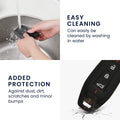 kwmobile Car Key Cover Compatible with Audi 3-Button 2025 A3 A5L Q6 A6L Etron SUV Car Key Case