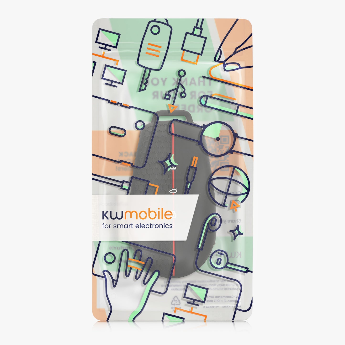 kwmobile Car Key Protection Case Compatible with Nissan 3-Button 2025 N7 N7Pro N7max Car Key Case