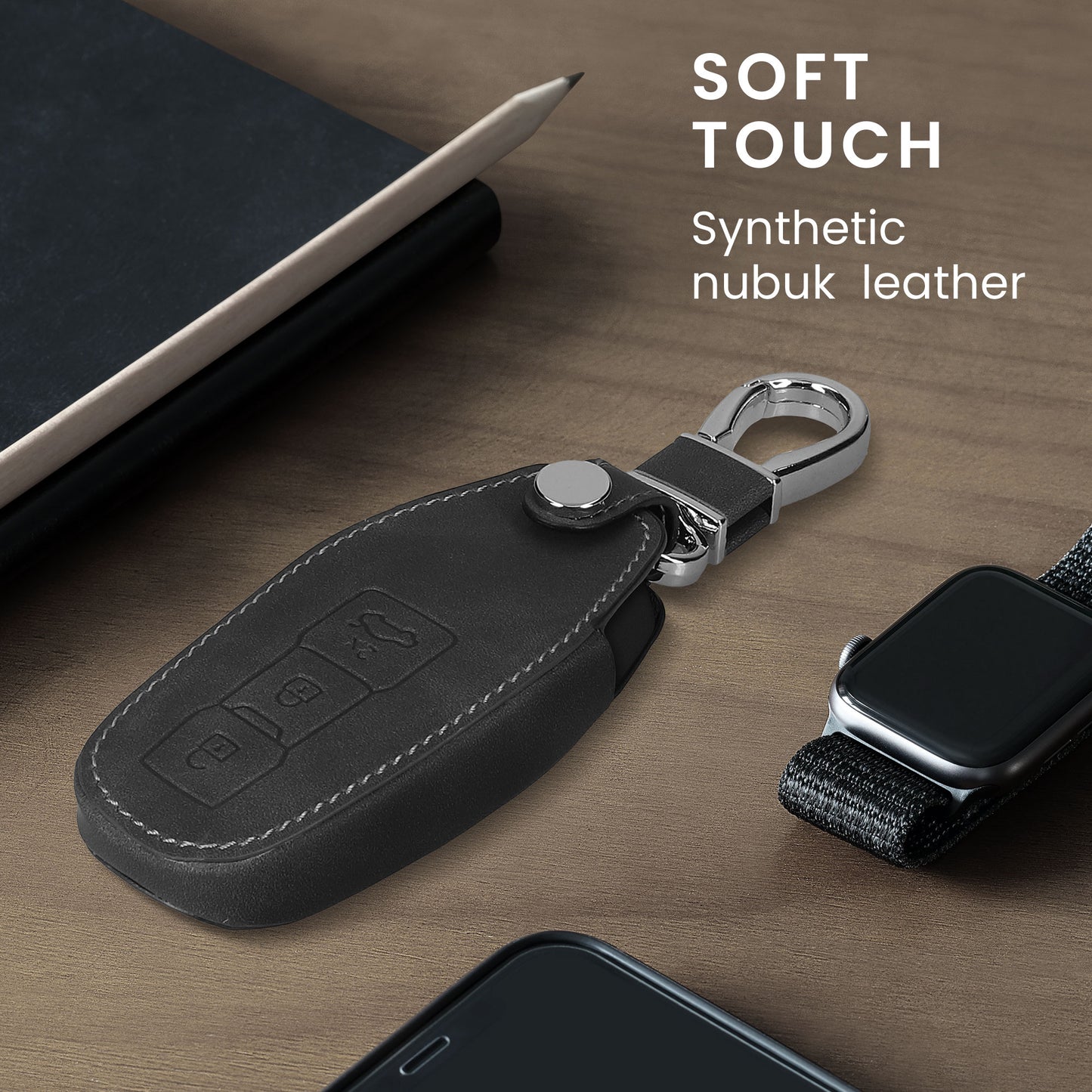 kwmobile Car Key Cover Compatible with Audi 3-Button 2025 A3 A5L Q6 A6L Etron SUV Car Key Protective Case Key Shell Cover