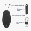 kwmobile Car Key Cover Compatible with Audi 3-Button 2025 A3 A5L Q6 A6L Etron SUV Car Key Protective Case Key Shell Cover