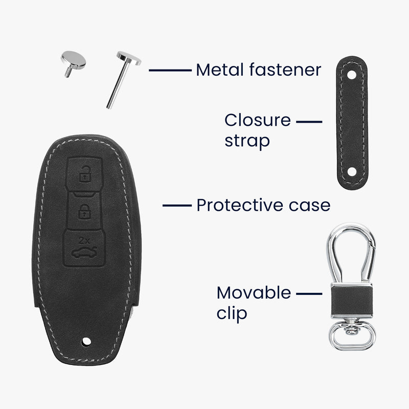 kwmobile Car Key Cover Compatible with Audi 3-Button 2025 A3 A5L Q6 A6L Etron SUV Car Key Protective Case Key Shell Cover