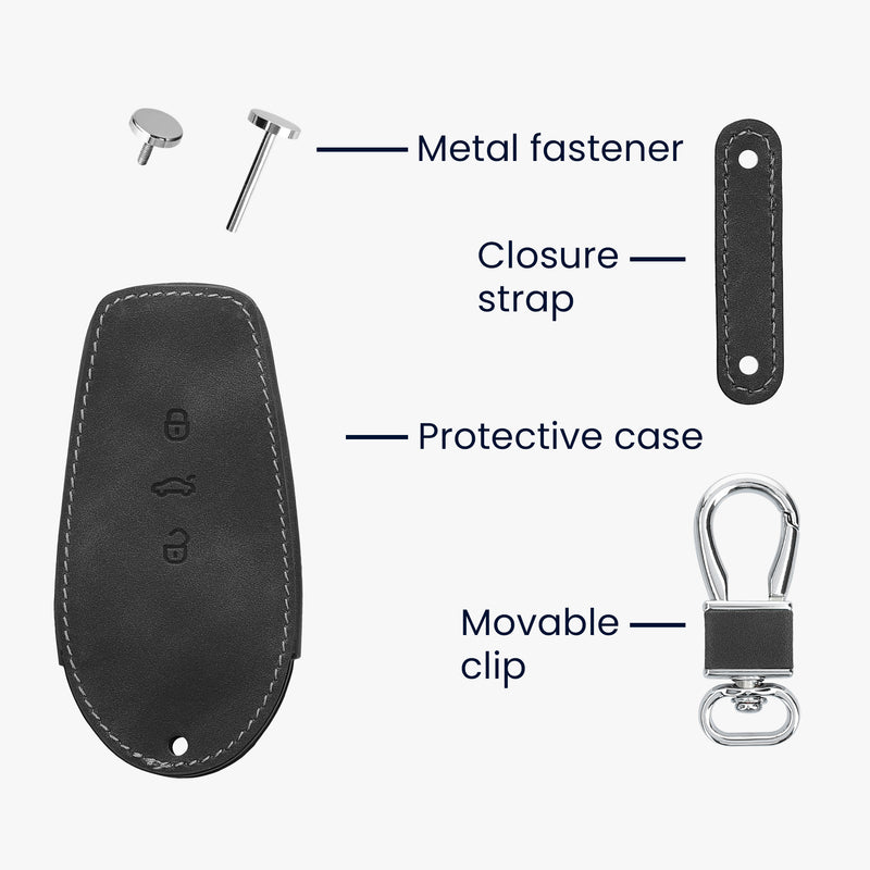 kwmobile Car Key Shell Compatible with Nissan 3-Button 2025 N7 N7Pro N7max Car Key Case Protective Key Cover