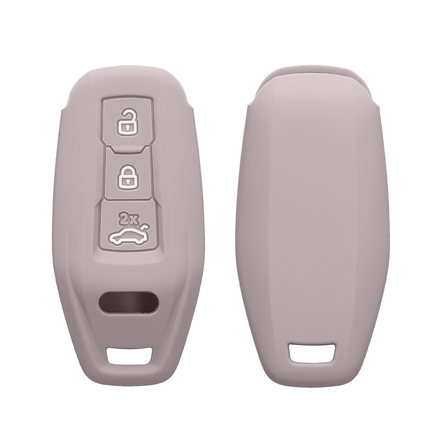 kwmobile Autoschlüssel Silikon Hülle kompatibel mit Audi 3-Tasten 2025 A3 A5L Q6 A6L Etron SUV Autoschlüssel - Schlüsselhülle in Purple Cloud Purple Cloud  [dsg02]