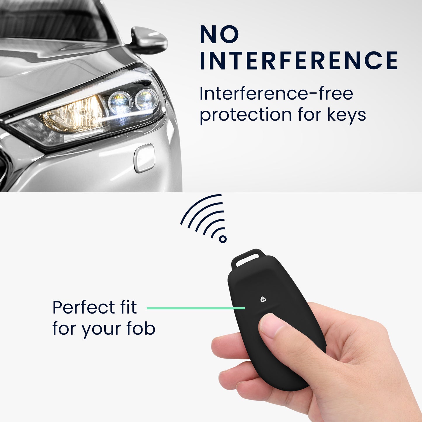 kwmobile Car Key Cover Compatible with Nissan 3-Button 2025 N7 N7Pro N7max Car Key