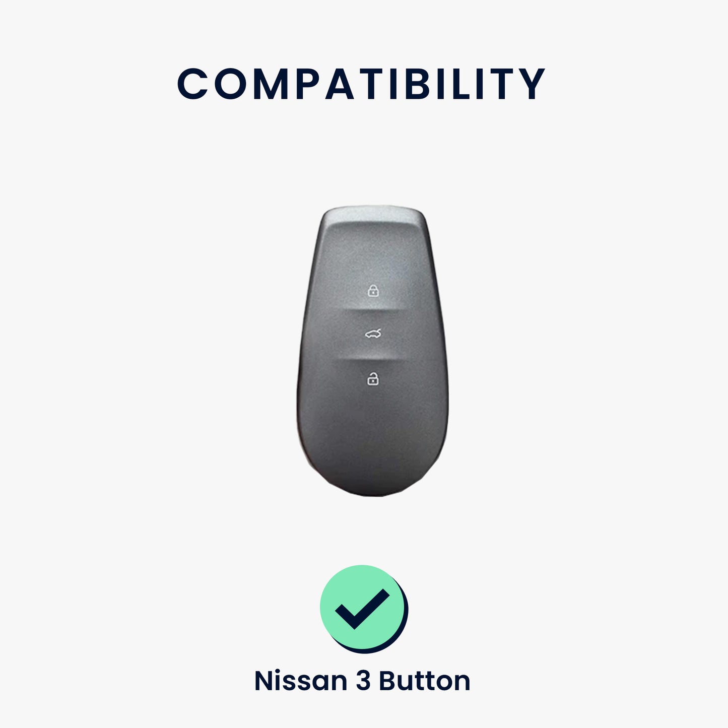 kwmobile Car Key Cover Compatible with Nissan 3-Button 2025 N7 N7Pro N7max Car Key
