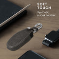kwmobile Car Key Fob Cover Compatible with Tesla Model Y / Model 3 - Faux Leather Protective Case Key Shell