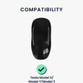 kwmobile Car Key Cover compatible with Tesla Model S / Model Y / Model 3 - Silicone Key Fob Cover