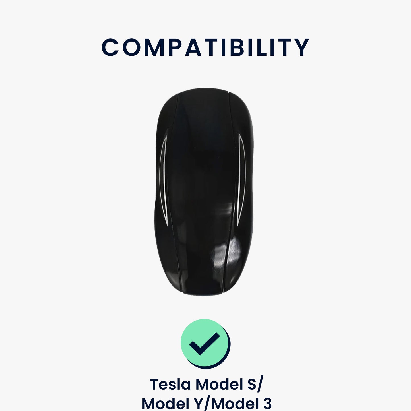kwmobile Car Key Cover compatible with Tesla Model S / Model Y / Model 3 - Silicone Key Fob Cover
