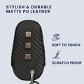 kwmobile Car Key Cover Compatible with Peugeot Citroen 3-Button Smart Key Car Key Cover with Key Ring