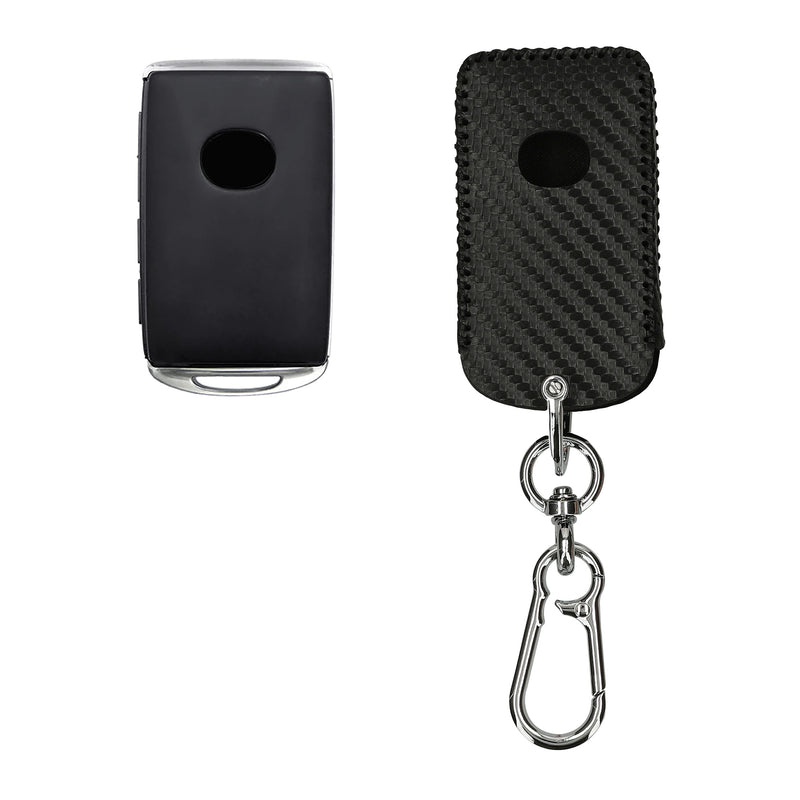 kwmobile Car Key Cover compatible with Mazda 3-Button CX30 CX50 CX60 CX90 MX-30 - Key Fob Cover with Keychain