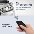 kwmobile Car Key Cover Compatible with BMW 3-Button Smart Key Car Key Cover - Key Fob Cover with Key Ring