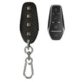 kwmobile Autoschlüssel Kunstleder Hülle kompatibel mit BYD Atto 3 / Sealion / Han / Tang / Dolphin / Seal Cover - Schlüsselhülle mit Schlüsselring - Schwarz  [dsg01]