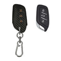 kwmobile Autoschlüssel Kunstleder Hülle kompatibel mit MG 3-Tasten ZS MG4 MG5 MG6 Cover - Schlüsselhülle mit Schlüsselring - Schwarz  [dsg01]