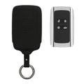 kwmobile Kunstleder Autoschlüssel Cover kompatibel mit Renault 4-Tasten Smartkey Autoschlüssel (nur Keyless Go) Hülle - Schutzhülle mit Matte-Finish und Schlüsselring - Schwarz matt Schwarz matt  