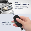kwmobile Faux Leather Car Key Cover Compatible with Audi A6 A7 A8 Q7 Q8 3-Button Car Key Keyless Case Protective Shell with Matte Finish and Keychain
