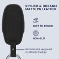 kwmobile Faux Leather Car Key Cover Compatible with Audi A6 A7 A8 Q7 Q8 3-Button Car Key Keyless Case Protective Shell with Matte Finish and Keychain