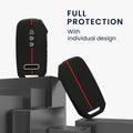kwmobile Car Key Protection Case Compatible with Kia 7-Button EV6 GT K5 K7 K8 Sportage GT-Line Sorento 4 MQ4 Car Key Case