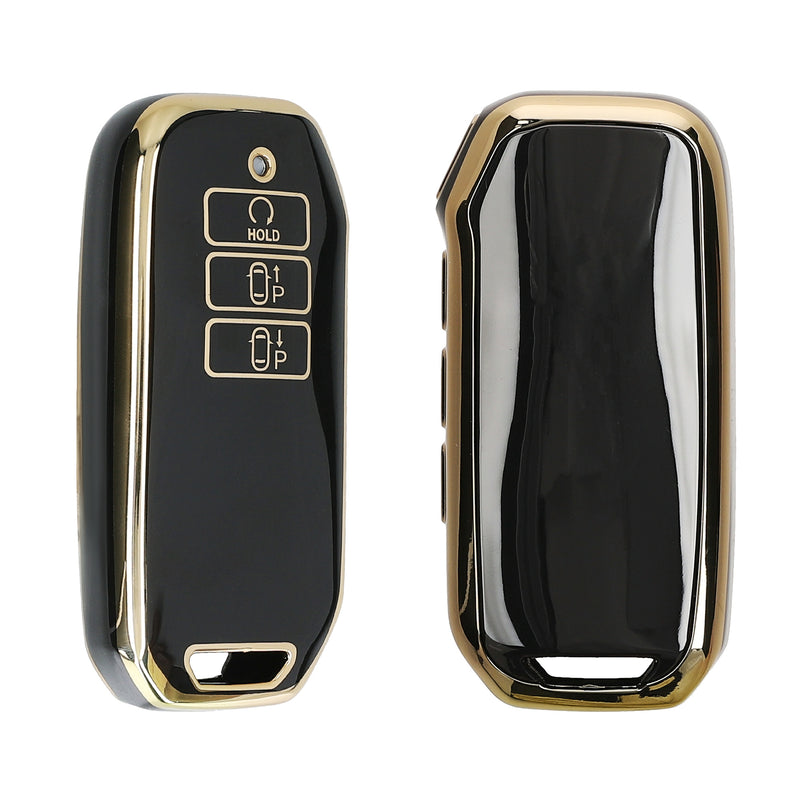 kwmobile Car Key Cover compatible with Kia 7-Button EV6 GT K5 K7 K8 Sportage GT-Line Sorento 4 MQ4 Car Key - Silicone Cover