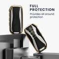 kwmobile Car Key Cover compatible with Kia 7-Button EV6 GT K5 K7 K8 Sportage GT-Line Sorento 4 MQ4 Car Key - Silicone Cover