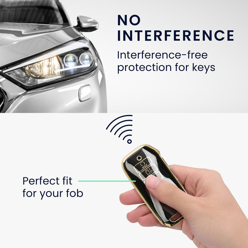 kwmobile Car Key Cover compatible with Kia 7-Button EV6 GT K5 K7 K8 Sportage GT-Line Sorento 4 MQ4 Car Key - Silicone Cover
