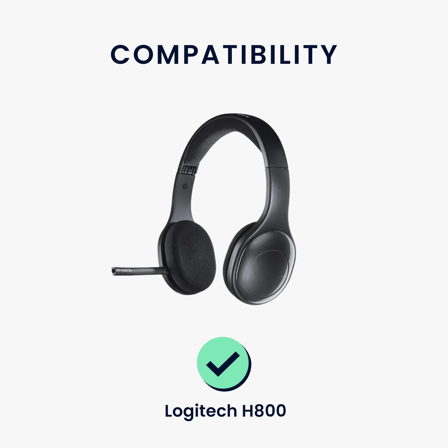 kwmobile Ear Pads for Logitech H800 Headphones Replacement Parts Over Ear Headphones