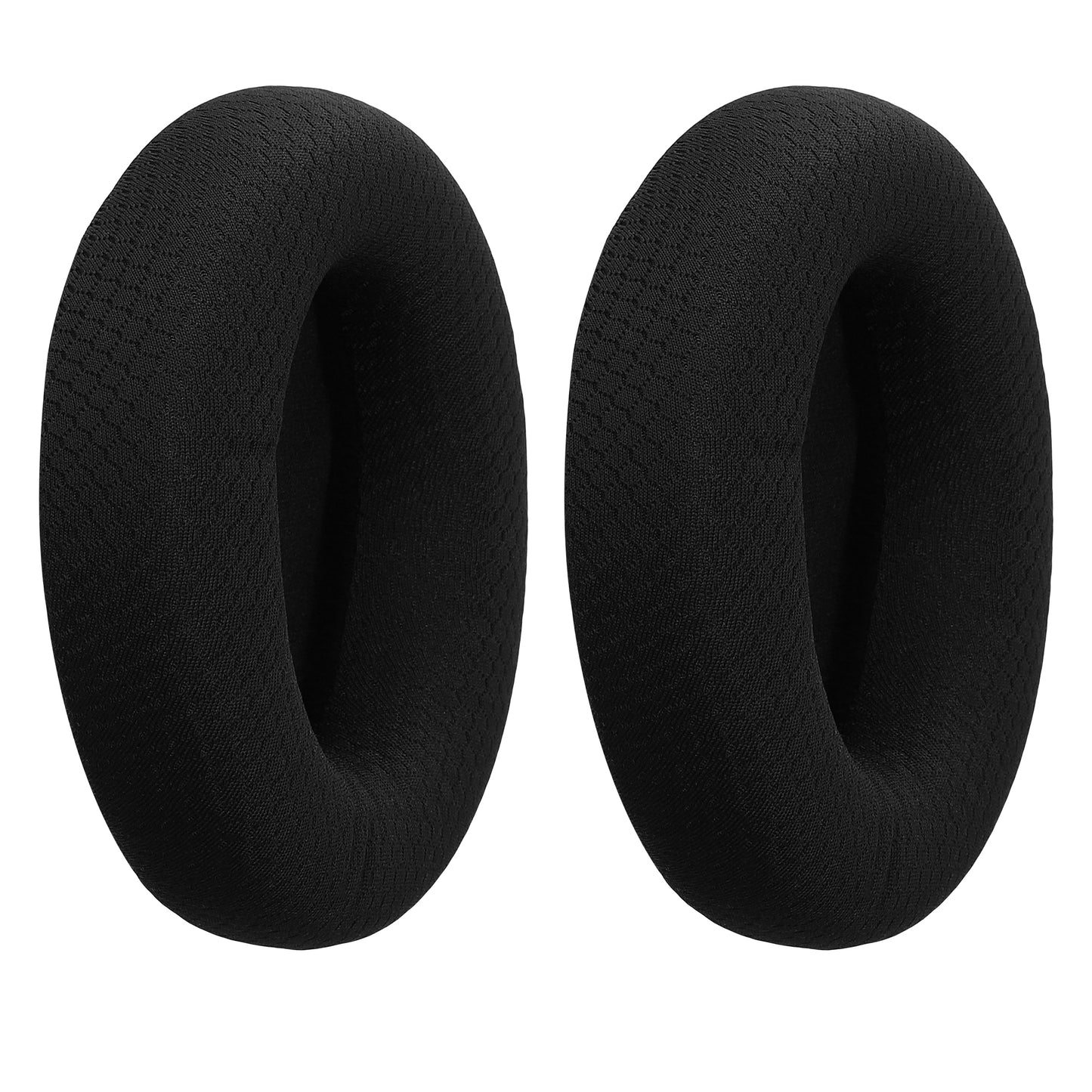 kwmobile 2x Mesh Polyester Ohr Polster für Razer Kraken V4 X / V4 / V4 Pro Ohrpolster - Ersatz Ohrpolster - Kopfhörer Ersatzteile - Kopfhörer Ersatzpolster für Over Ear Headphones Schwarz  