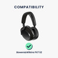 kwmobile Ear Pads for Bowers & Wilkins PX7 S2 / PX 8 Earpads Replacement Headphone Spare Parts with Cooling Effect