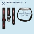 kwmobile Watch Strap for 20mm Amazfit Active 2 / 2 Square / Active Edge / Bip 3 / GTS 3 4 Wristband Fitness Tracker Band Set Replacement Strap Smartwatch