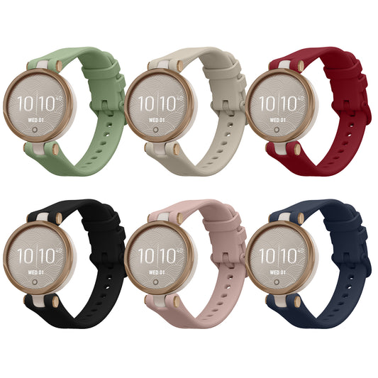 kwmobile 6x Sportarmband kompatibel mit Garmin Lily Sport Armband - Großes Set Smartwatch Armband in verschiedenen Farben Mehrfarbig  