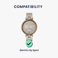 kwmobile Sport Strap compatible with Garmin Lily Sport Strap - Large Set Smartwatch Strap