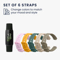 kwmobile Sports Armband compatible with Fitbit Inspire 3 / Inspire 2 / Ace 3 - Large Set Smartwatch Strap