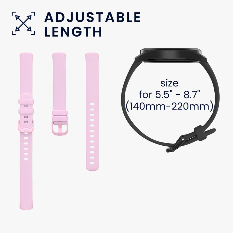 kwmobile Sports Armband compatible with Fitbit Inspire 3 / Inspire 2 / Ace 3 - Large Set Smartwatch Strap