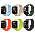 kwmobile 6x Sportarmband kompatibel mit Xiaomi Redmi Watch 3 Active Armband - Großes Set Smartwatch Armband in verschiedenen Farben Mehrfarbig  