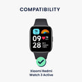 kwmobile Sports Strap Compatible with Xiaomi Redmi Watch 3 Active Strap Set Smartwatch Strap