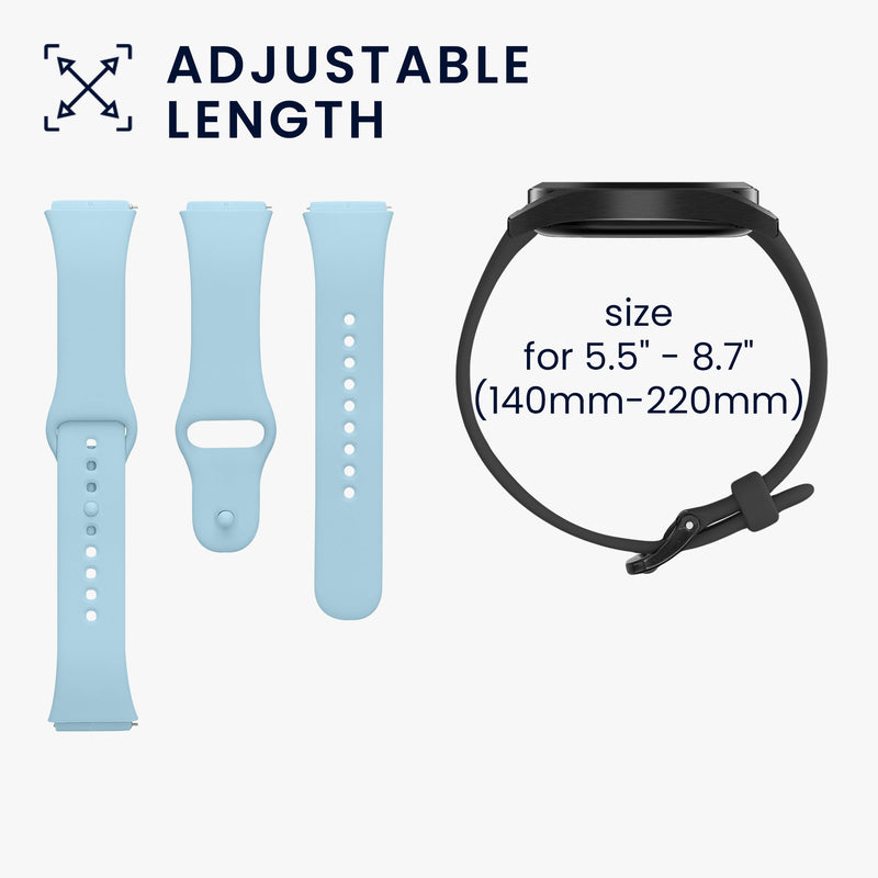 kwmobile Sports Strap Compatible with Xiaomi Redmi Watch 3 Active Strap Set Smartwatch Strap