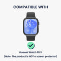 kwmobile Plastic Case Compatible with Huawei Watch Fit 3 Protective Cover Protector Frame Glitter Protection Accessory
