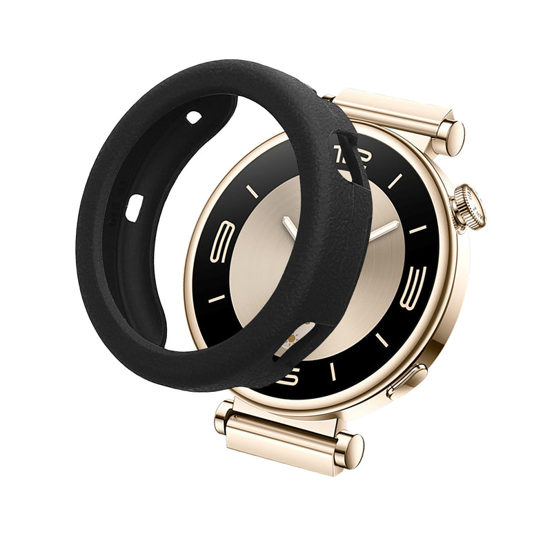 kwmobile Schutzhülle kompatibel mit Huawei Watch GT4 41mm Hülle - Fitness Tracker Case aus TPU - Soft Smartwatch Case Schwarz Schwarz  