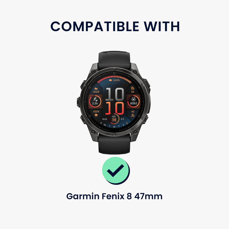 kwmobile Case Compatible with Garmin Fenix 8 47mm Case - Fitness Tracker Cover - Soft Smartwatch Case
