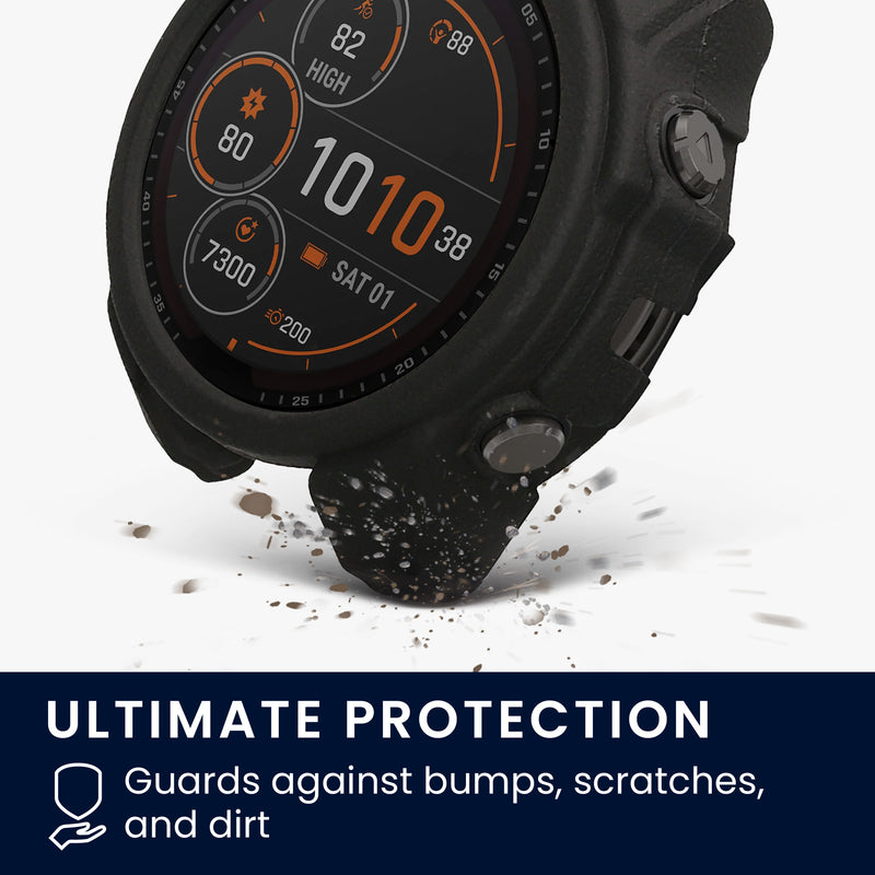 kwmobile Case Compatible with Garmin Fenix 8 47mm Case - Fitness Tracker Cover - Soft Smartwatch Case