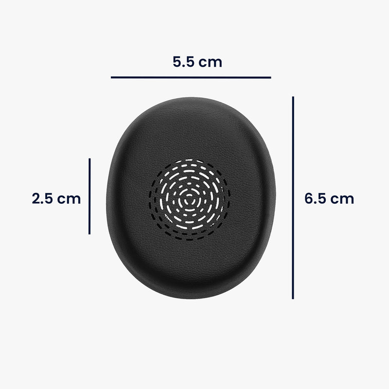 kwmobile Ear Pads for Jabra Evolve 10 Ear Cushions Replacement Headphone Spare Parts Over Ear Headphones